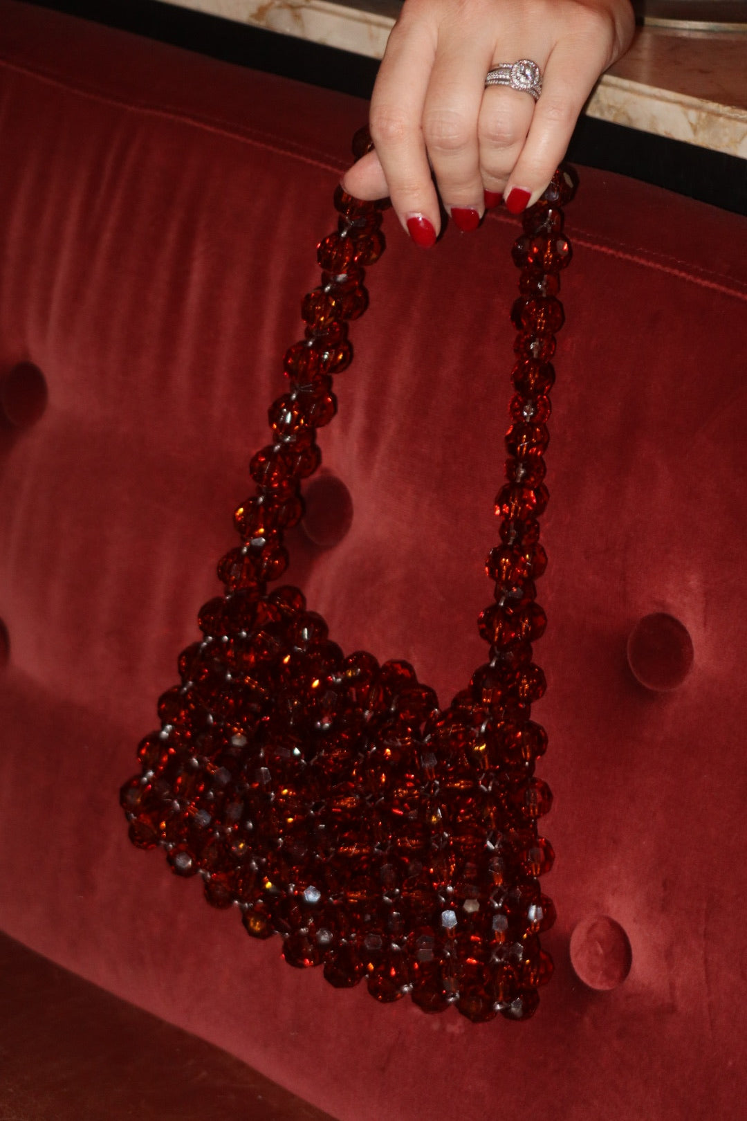 CORE Coffee Beaded Bag