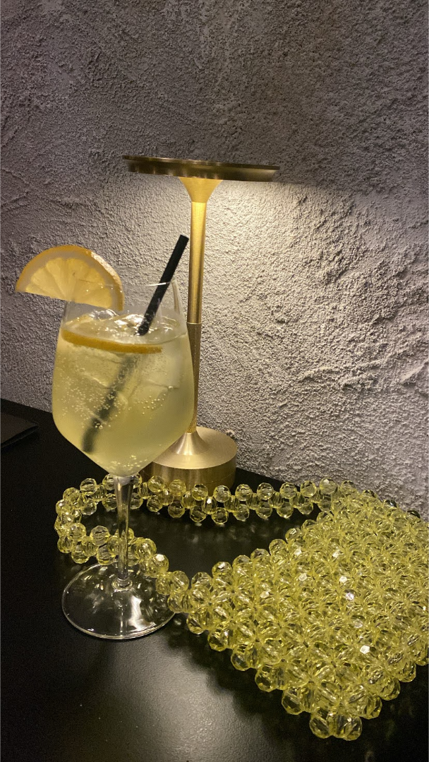 CORE Butter Yellow Beaded Bag