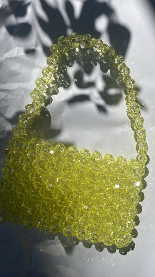 CORE Butter Yellow Beaded Bag