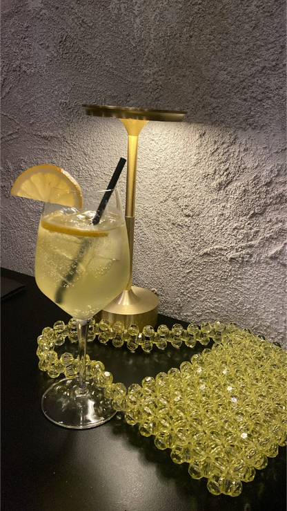 CORE Butter Yellow Beaded Bag