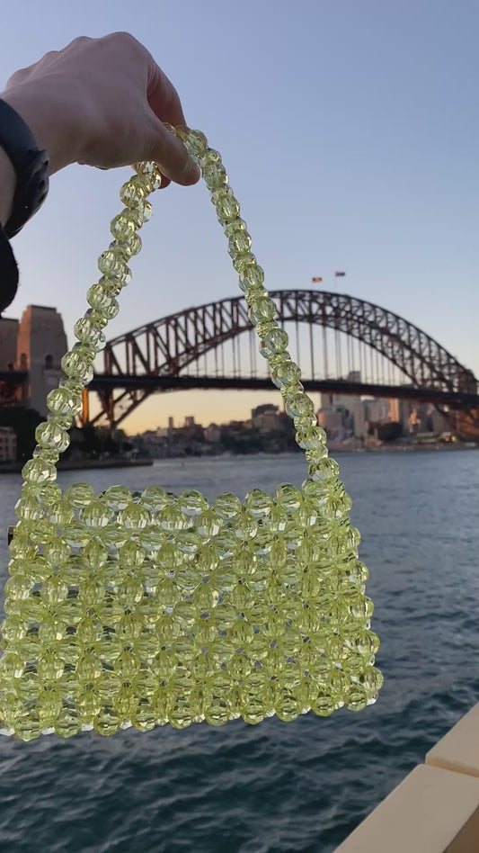 CORE Butter Yellow Beaded Bag