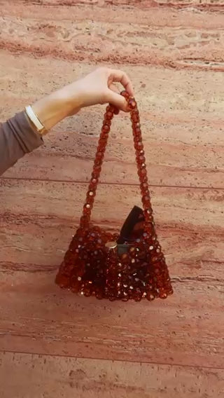 CORE Coffee Beaded Bag